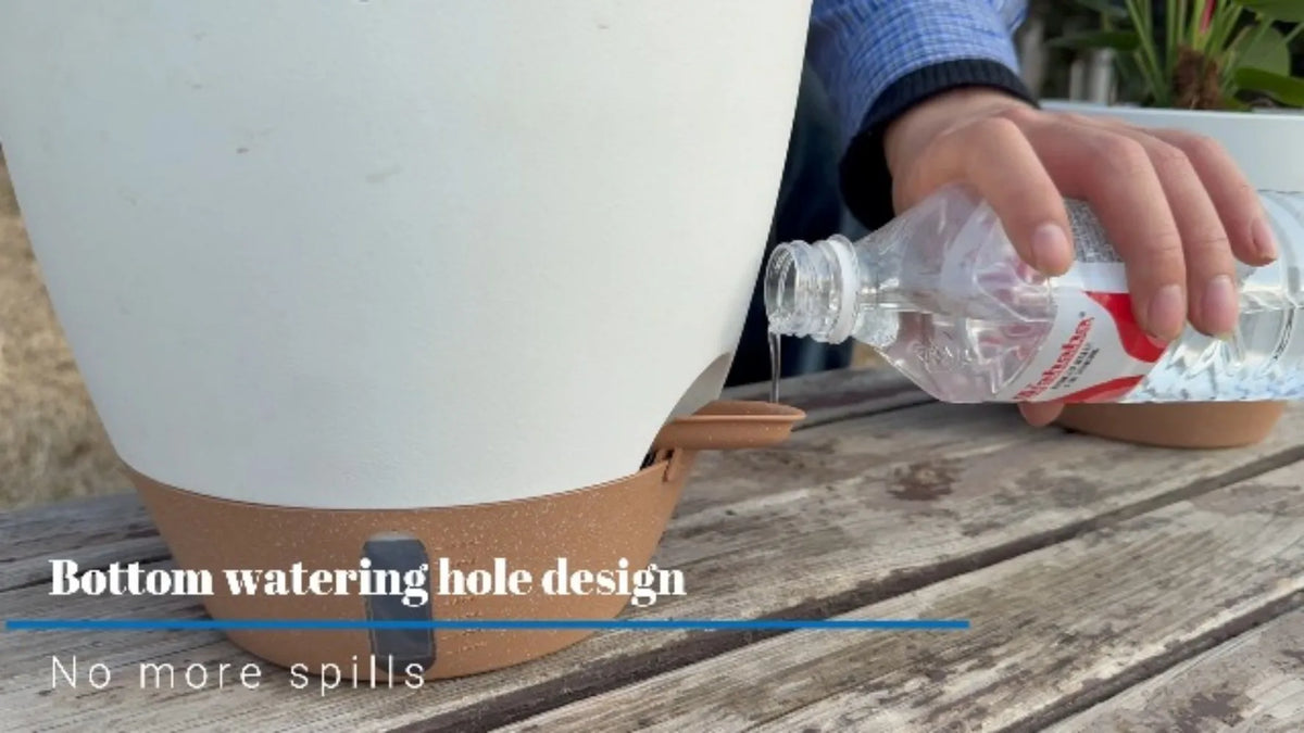 Indoor Outdoor Self Watering Pots with Water Level Indicator