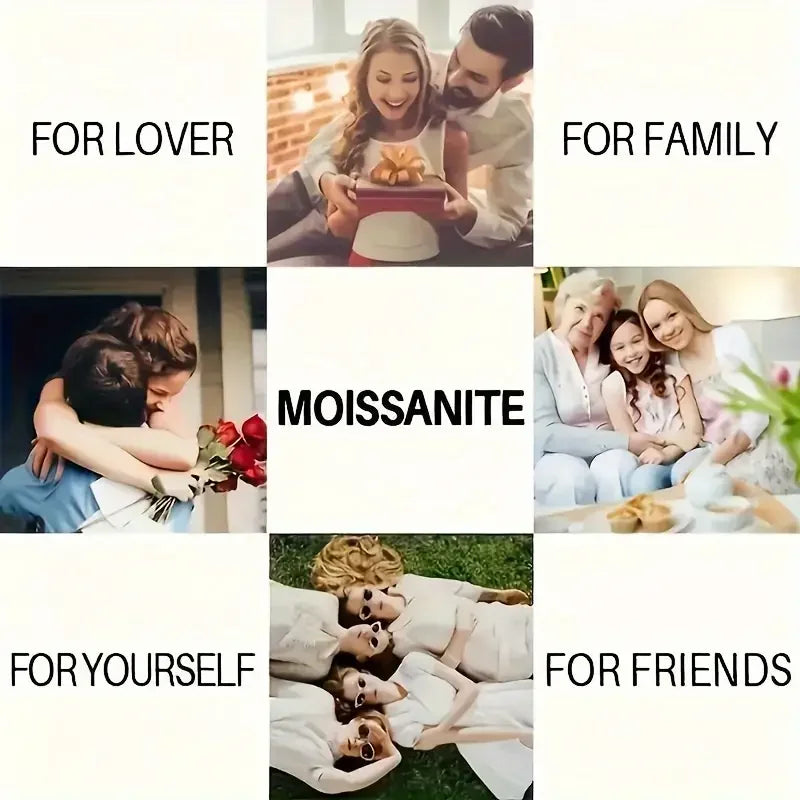 1pc S925 silver with moissanite cross necklace for men and women, daily wear Gemstone Jewelry Gift for Mom