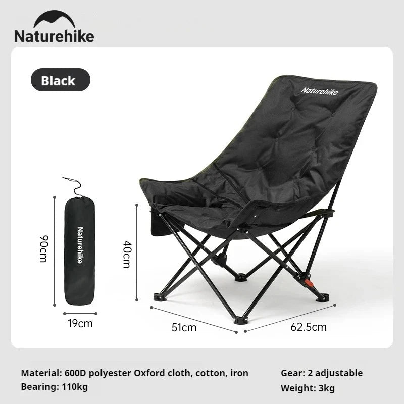 Naturehike High Back Folding Moon Chair For Camping And Picnic