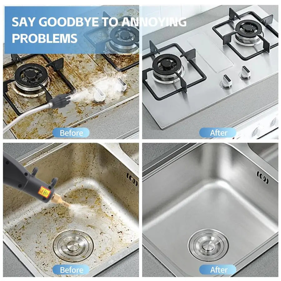 XMSJ 2500W High Pressure Handheld Steam Cleaner for Home Use