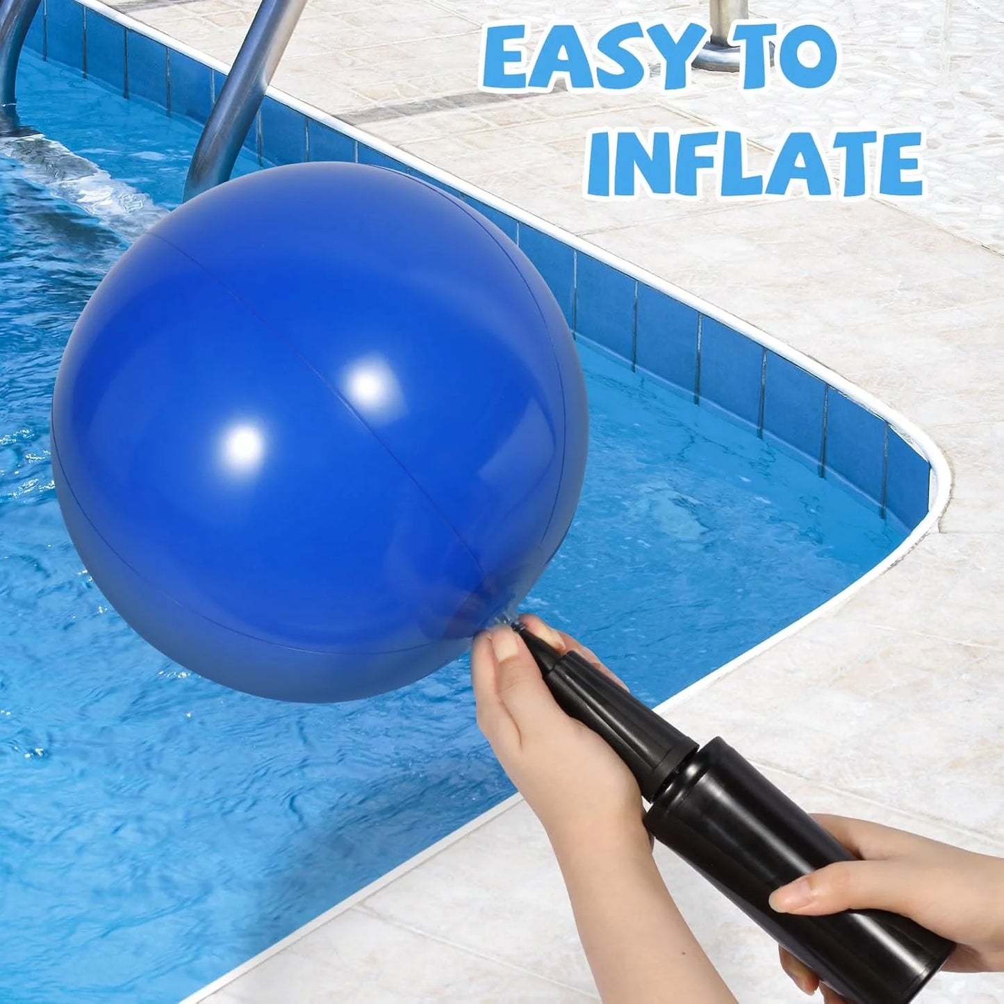 Inflatable Pool Game Set With 10 Balls For Adults Teens Kids 2 To 10 Players