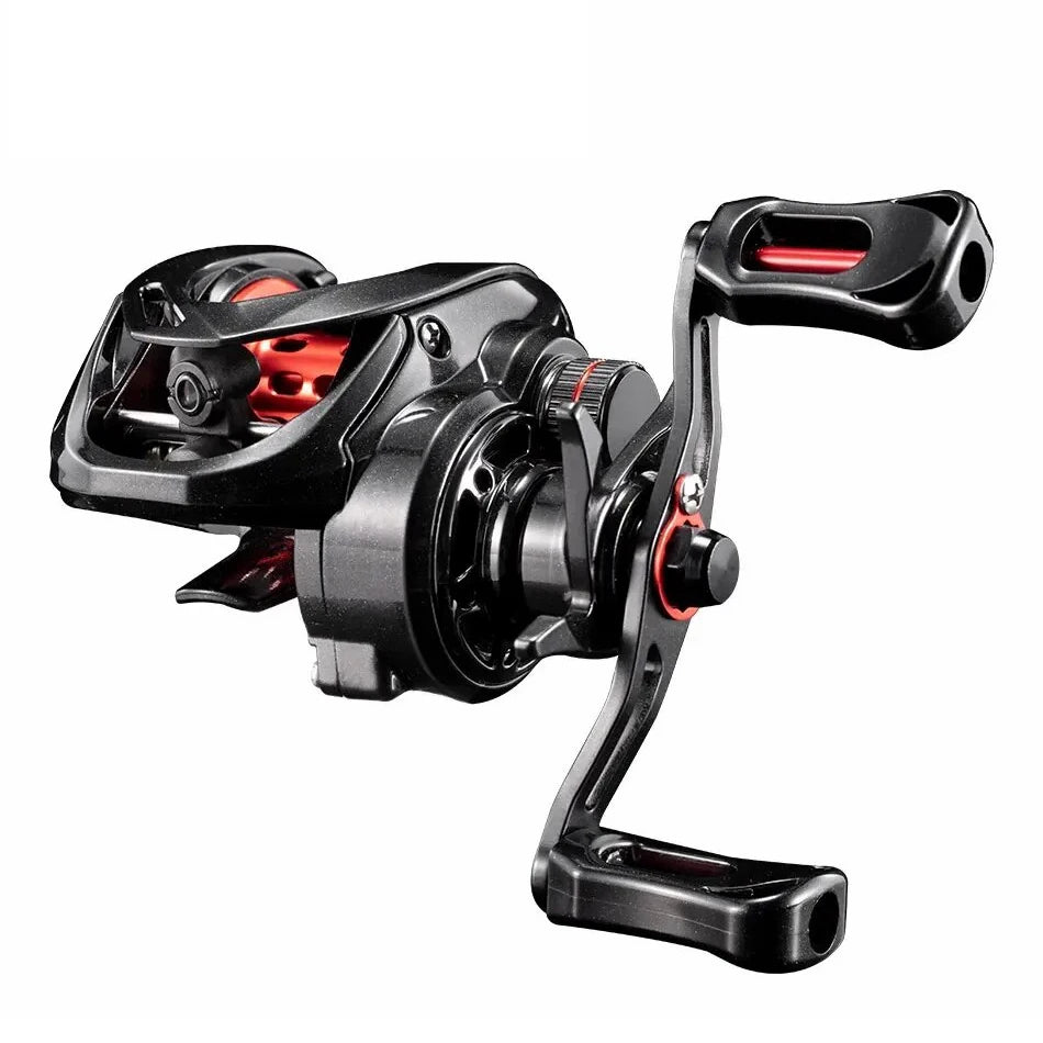 ROOBLINOS PL Ultra-Light Baitcasting Reel, Compact Low Profile Baitcaster, 7.0:1 Gear Ratio, Palm Fit, Magnetic Brake Fishing Reel for Creeks, Ponds, Light Lures & Finesse Bass