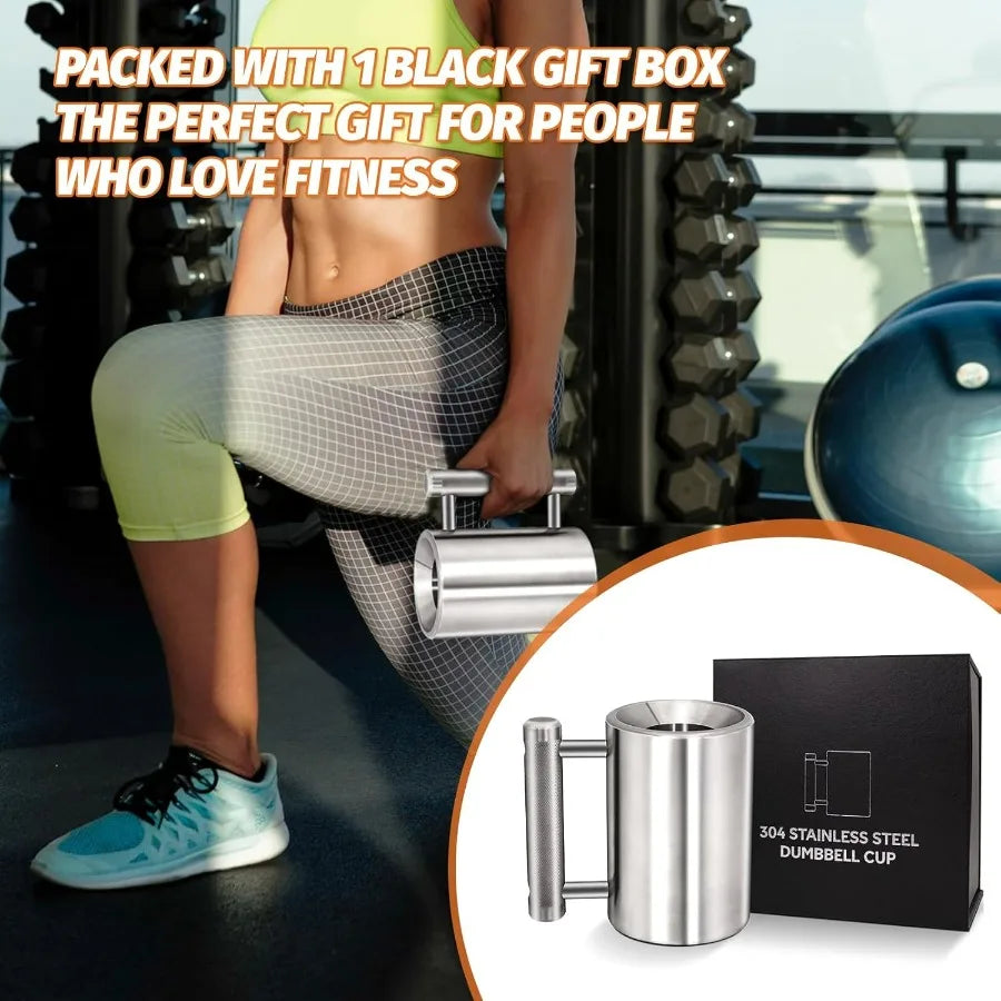 Heavy Coffee Mug Challenge 304 Stainless Steel Dumbbell Cups For Training