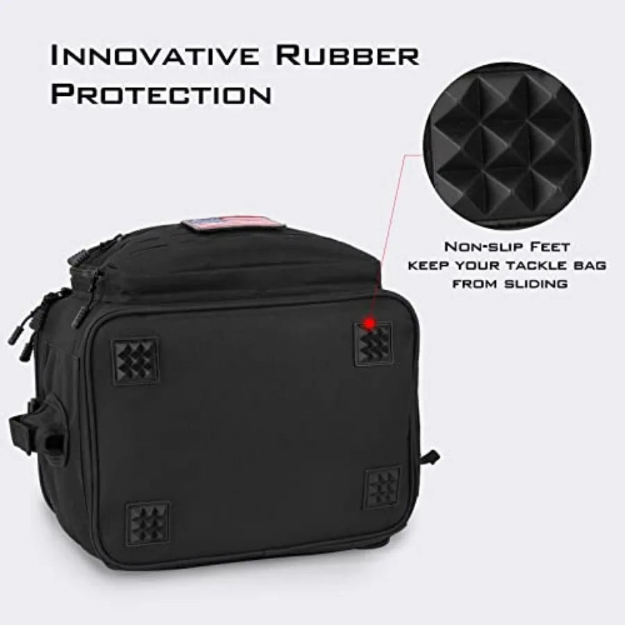 Karryall Fishing Tackle Bags with 4 * 3600 Tackle Trays - Saltwater and Freshwater Fishing Gear Storage