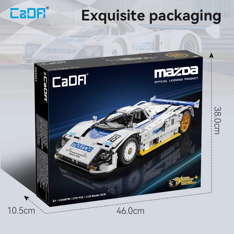 CaDA Mazda 787B 1x10 Racing Car Model Building Blocks