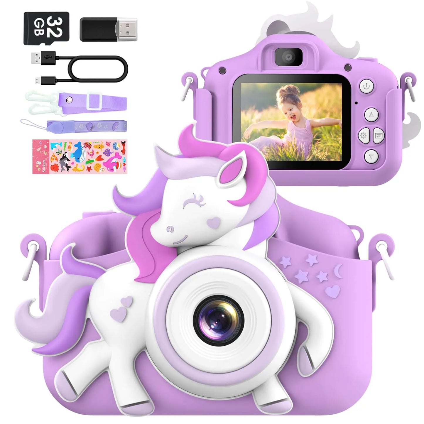Diamookycn Kids Mini Camera 20MP 1080P HD Digital Cam