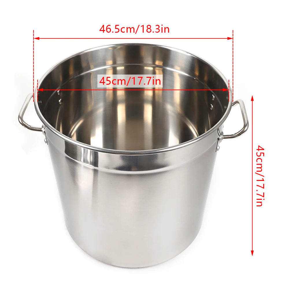 Stainless Steel Soup And Stock Pot With Cover And Handles