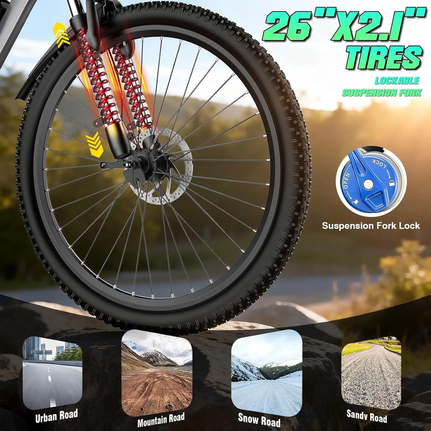 Electric Bike For Adults 7 Speed 25 MPH 720W Motor