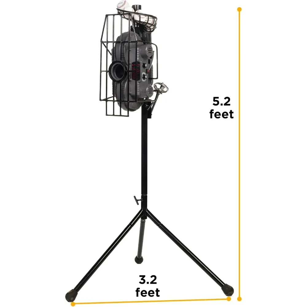 Adjustable Angle Speed 636BH Dual Wheel Baseball Pitching Machine