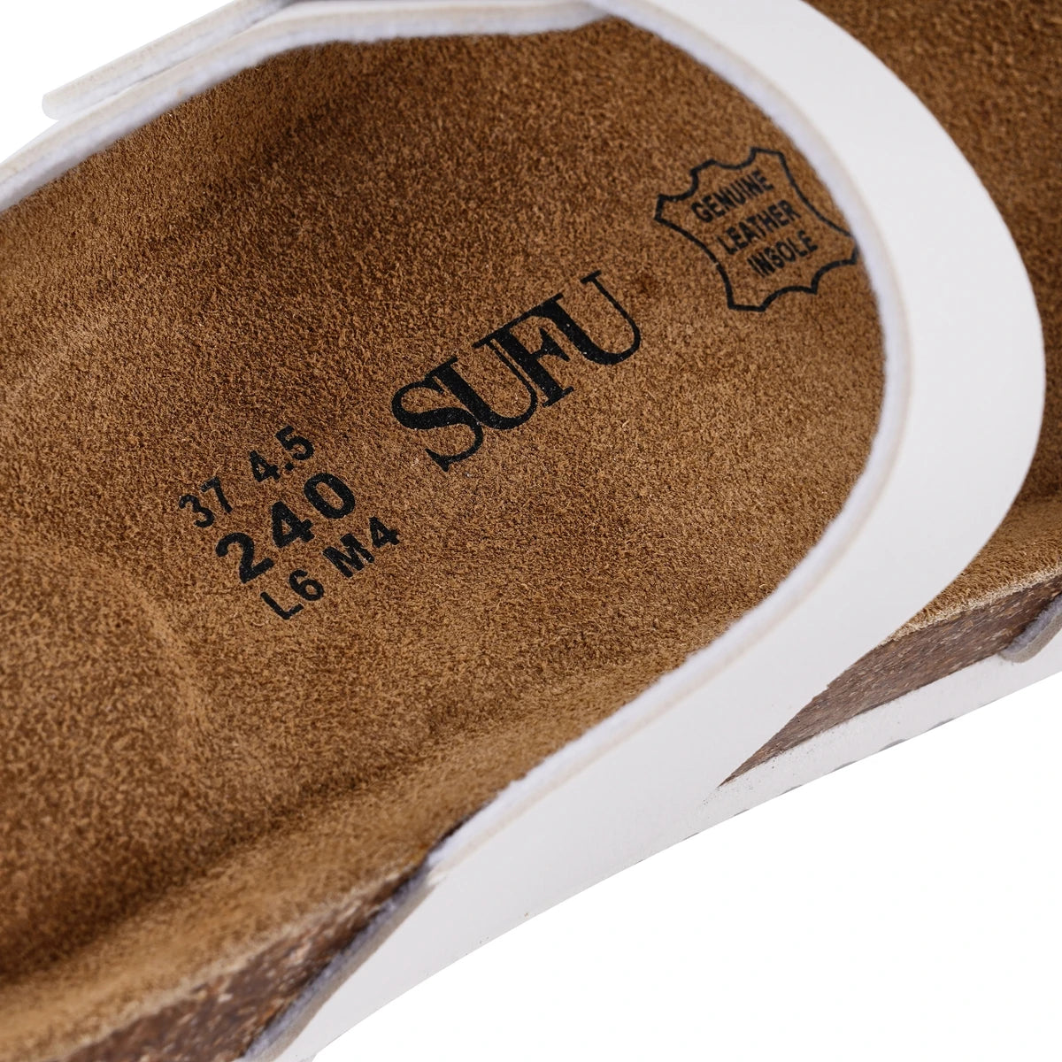 Natural Leather Outdoor Buckle Sandals Non Slip Flip Flops Women