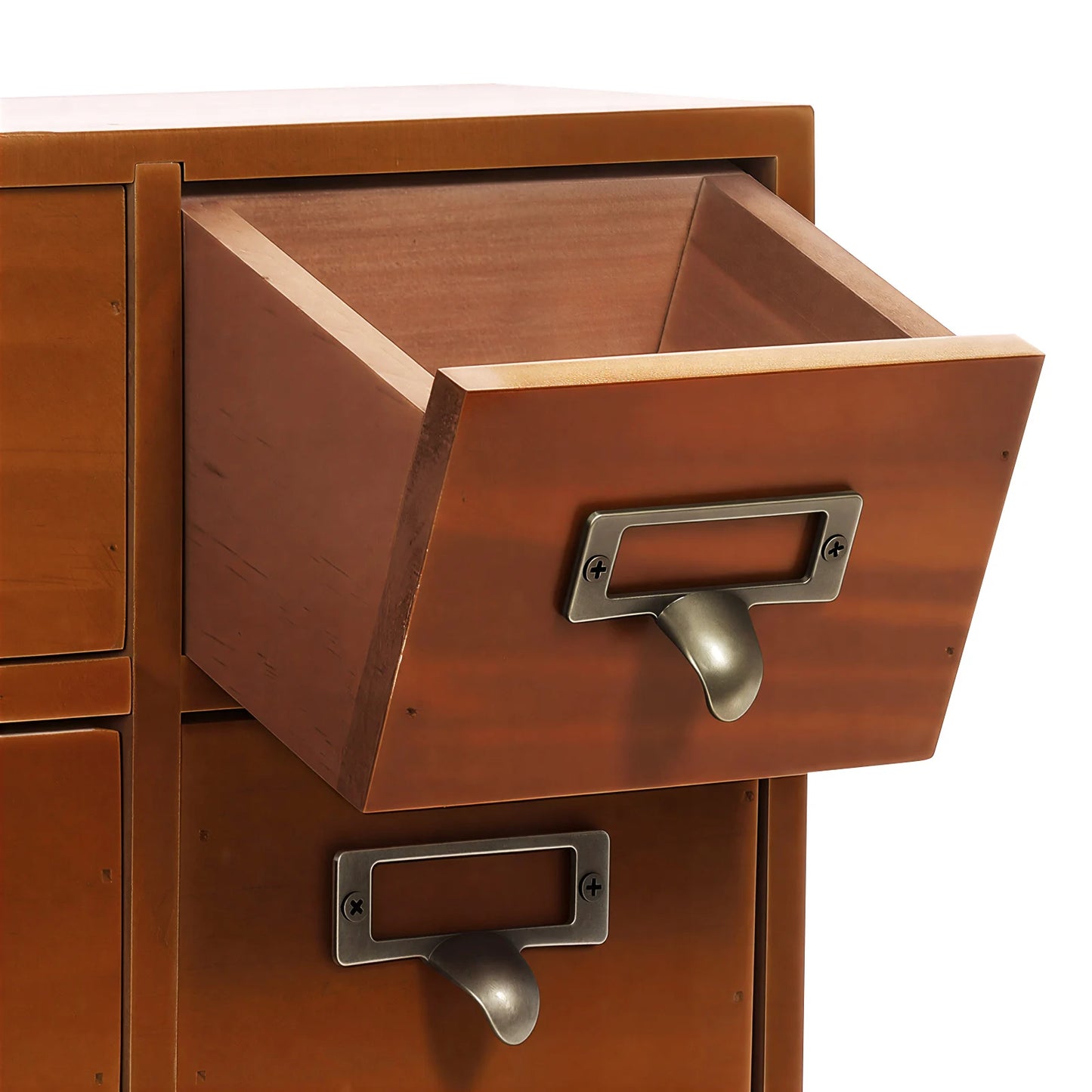 64 Drawer Pine Wood Tabletop Storage Cabinet For Home Office