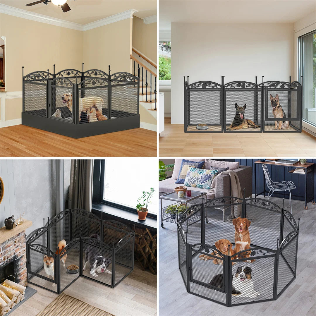 BINGOPAW 8 Panel Heavy Duty Dog Playpen Outdoor Indoor Fence
