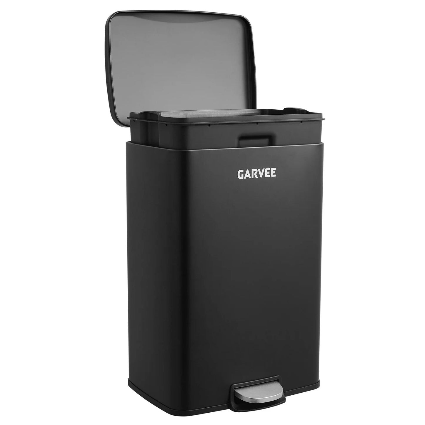 HiMISS Stainless Kitchen Foot Pedal Trash Can Soft Close Lid