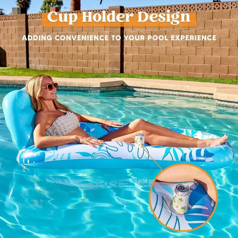 Joyfy Inflatable Pool Float Lounger for Adults Water Party Floaties