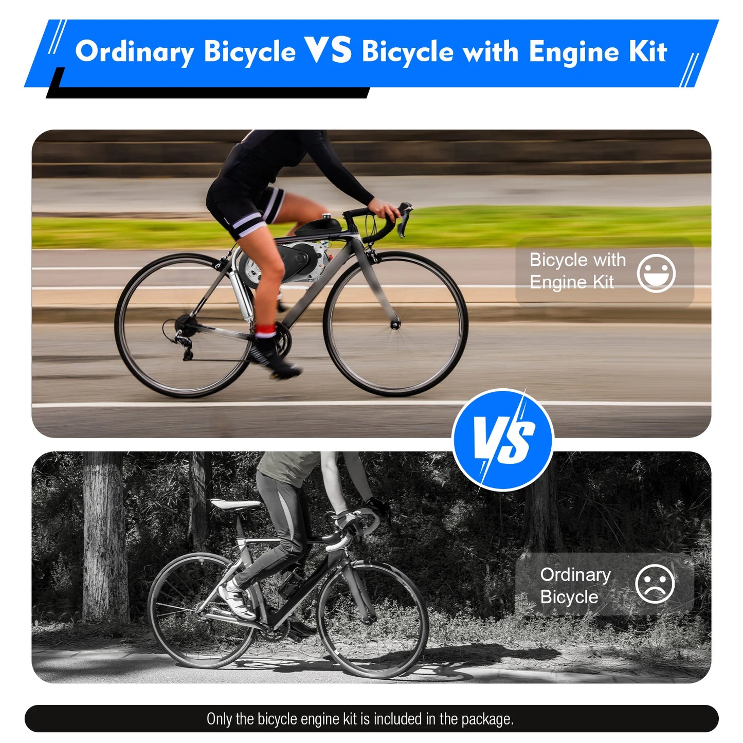 WenDissy 100cc 4 Stroke Bicycle Engine Kit 3HP Motorized