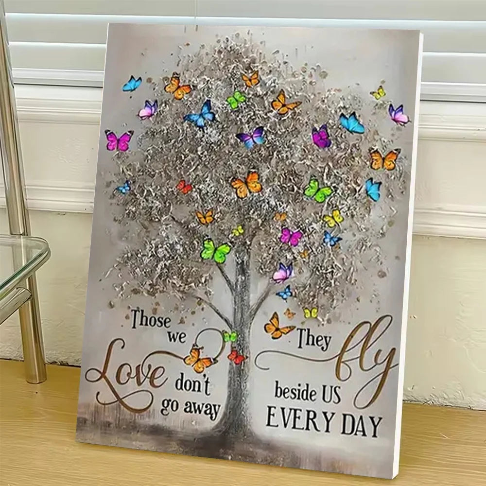 Tree Diy Art Paint By Numbers For Adult Butterfly Craft Kit HandPainted On Canvas Valentines Gift Home Decor