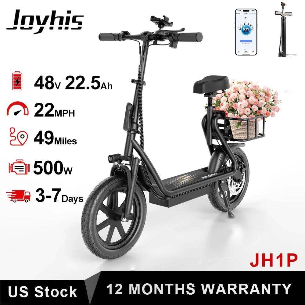 Joyhis JH1 Electric Scooter With Seat For Adults 20 MPH