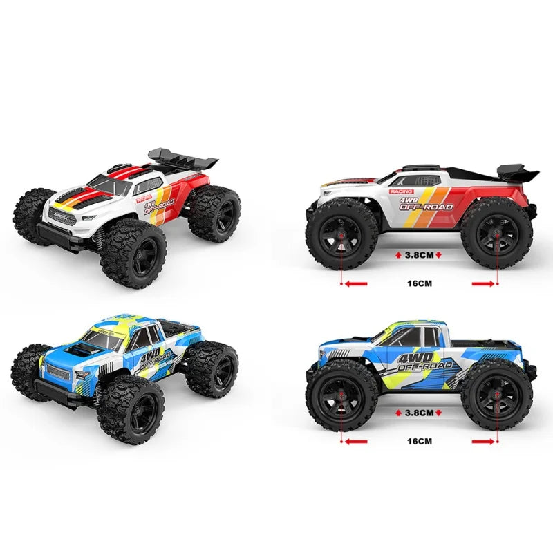 MJX Hyper Go 18208 1/18 Monster Truck 4WD 30km/h Off Road Vehicle 2.4G Remote Control RC Car Toy Gift for Birthday Christmas