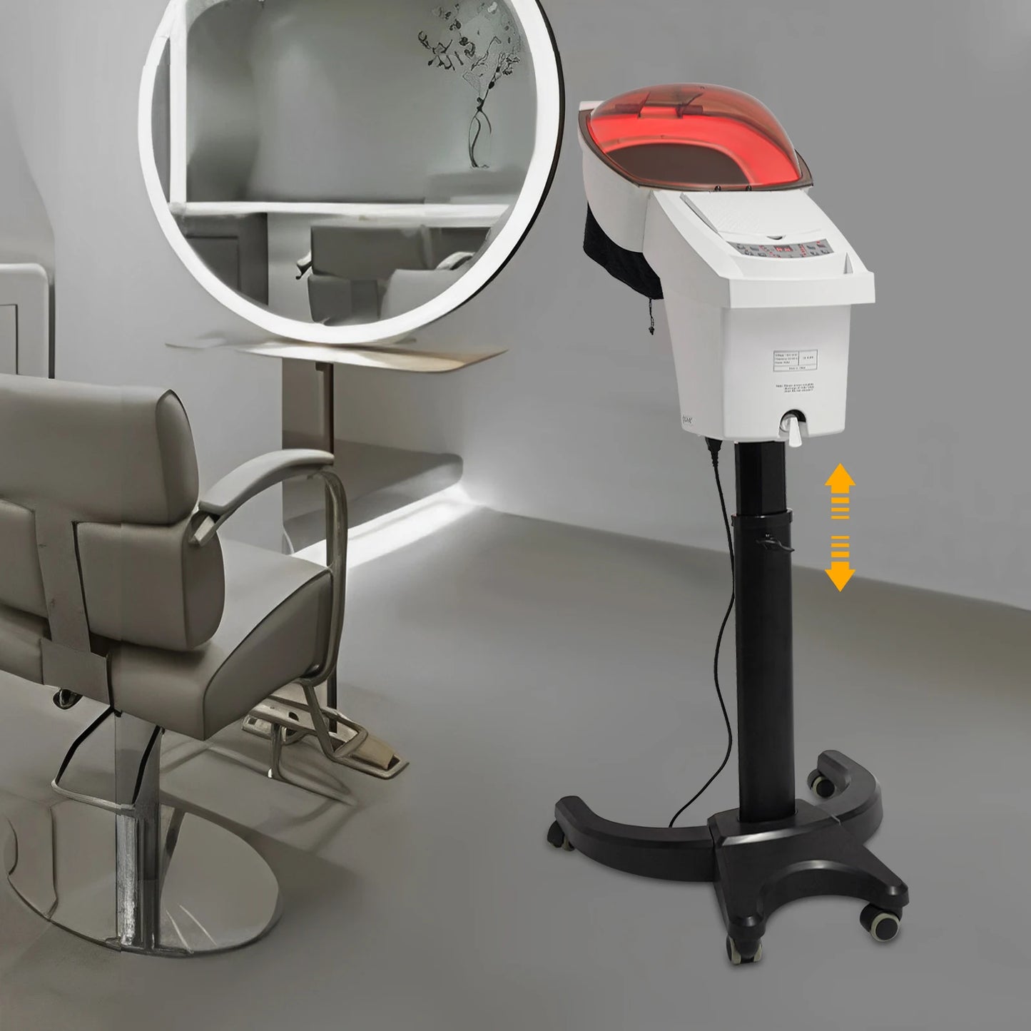 Sweetmile 700W Hair Steamer With 7 Light System Standing Unit