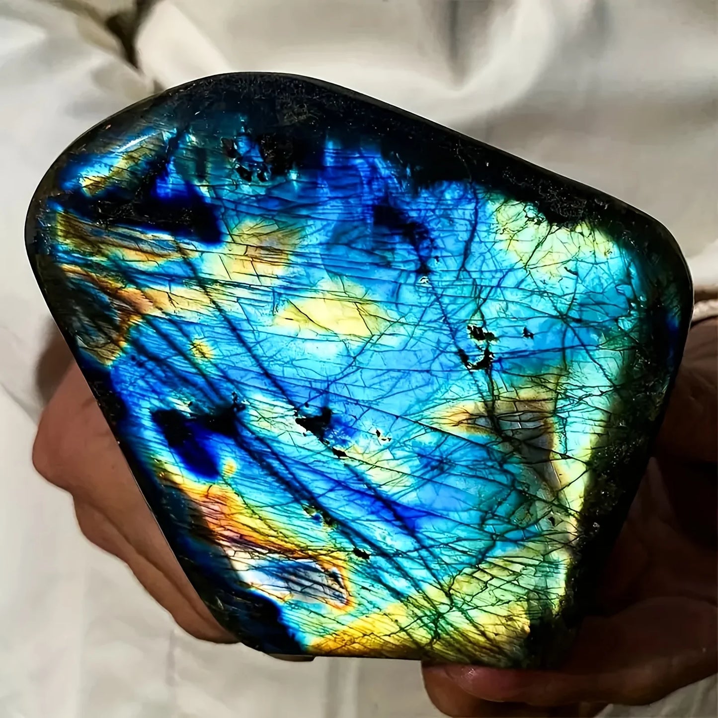 1PC Stunning Labradorite Mineral Quartz Free form,Home Office Decor, Ideal Collectors, Holiday Gifts