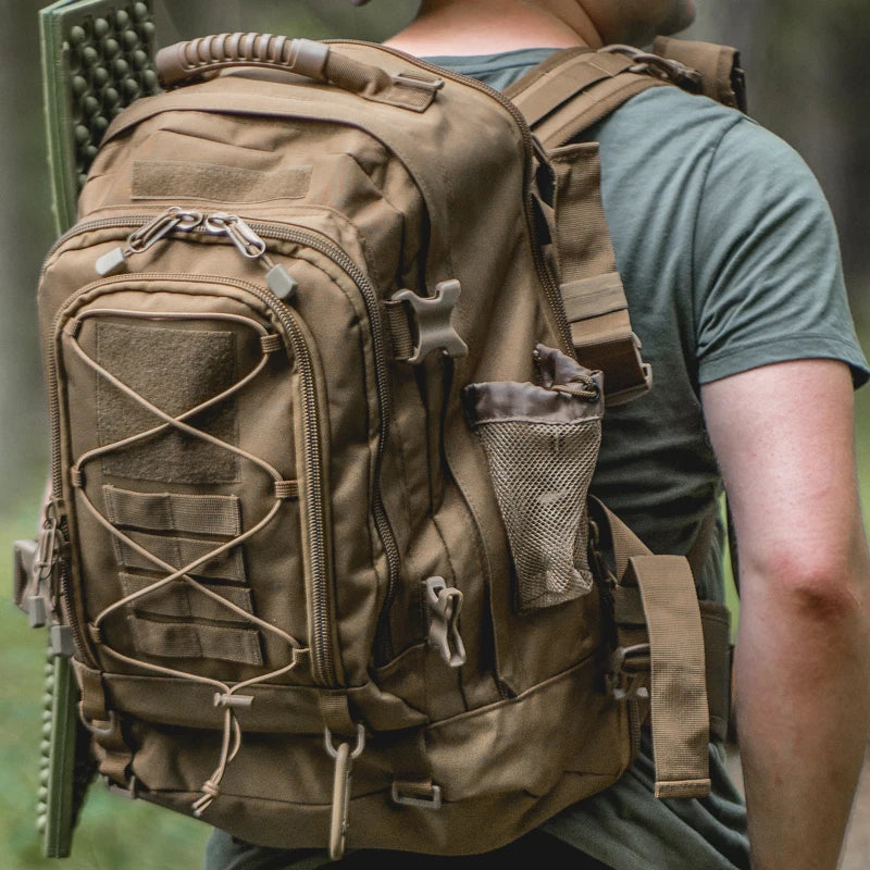 LQARMY Durable Tactical Backpack For Outdoor Hiking Travel