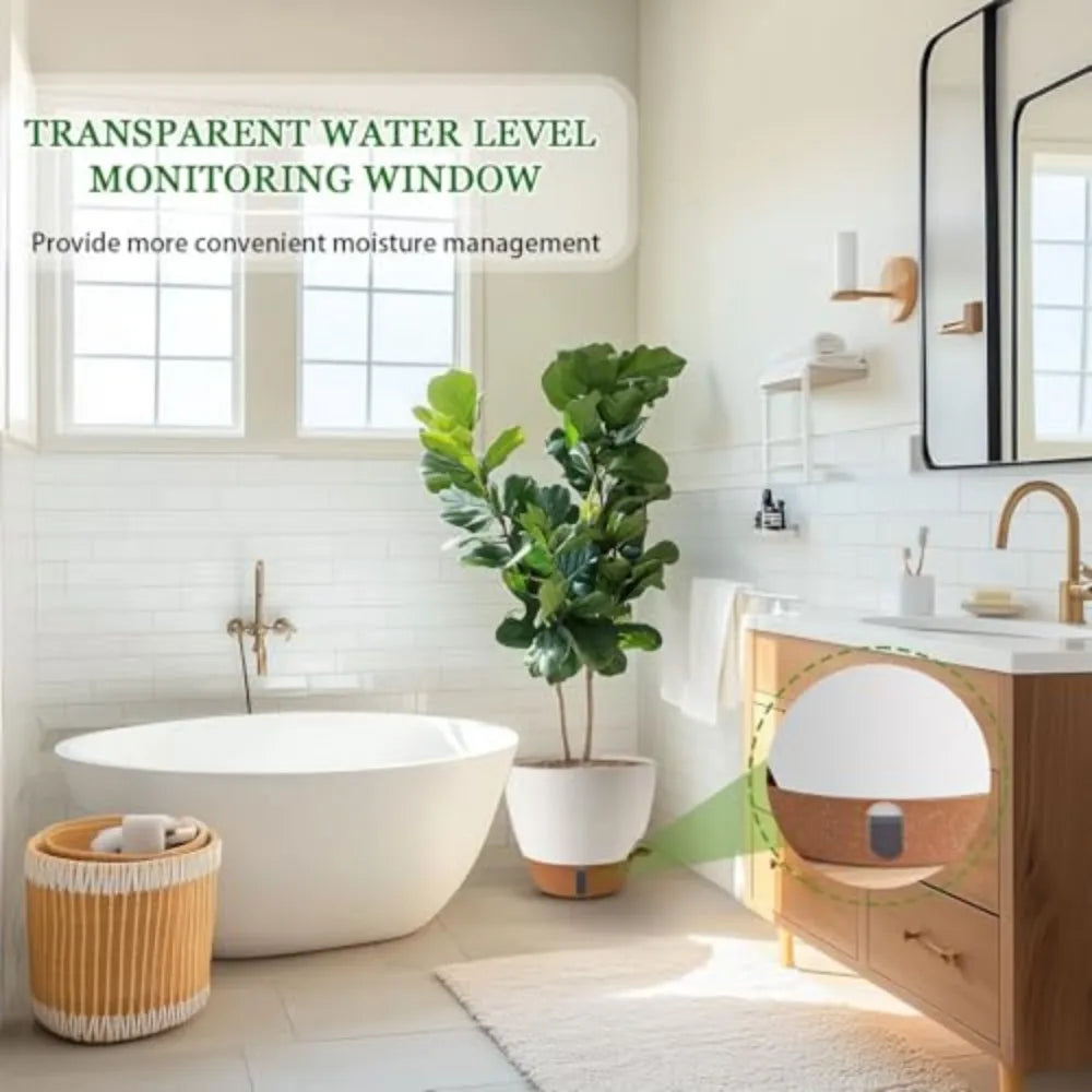 Indoor Outdoor Self Watering Pots with Water Level Indicator