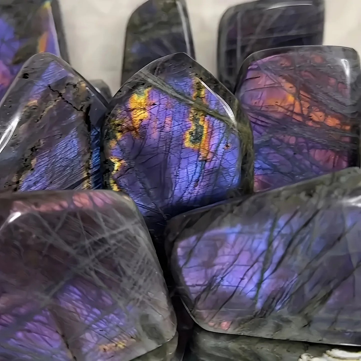 1PC Stunning Labradorite Mineral Quartz Free form,Home Office Decor, Ideal Collectors, Holiday Gifts