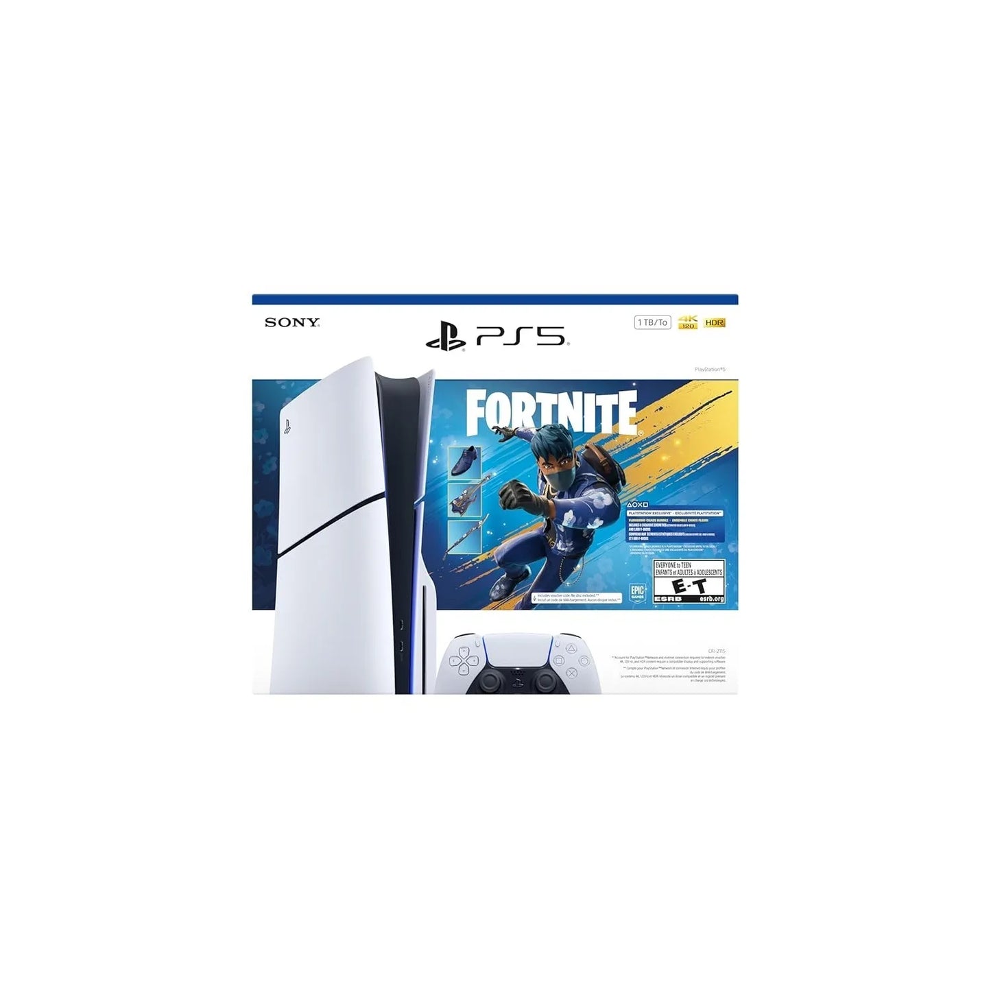 Sony PlayStation 5 Disc Edition Console Bundle Fortnite Flowering Chaos