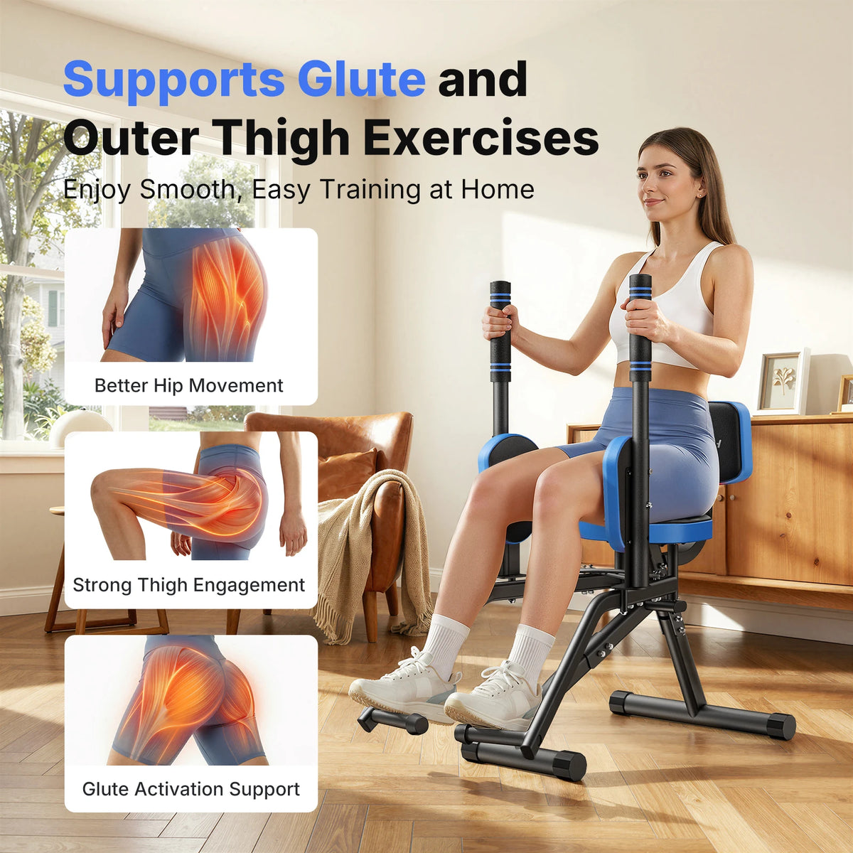 Merach Adjustable Resistance Hip Abductor And Leg Adductor Trainer