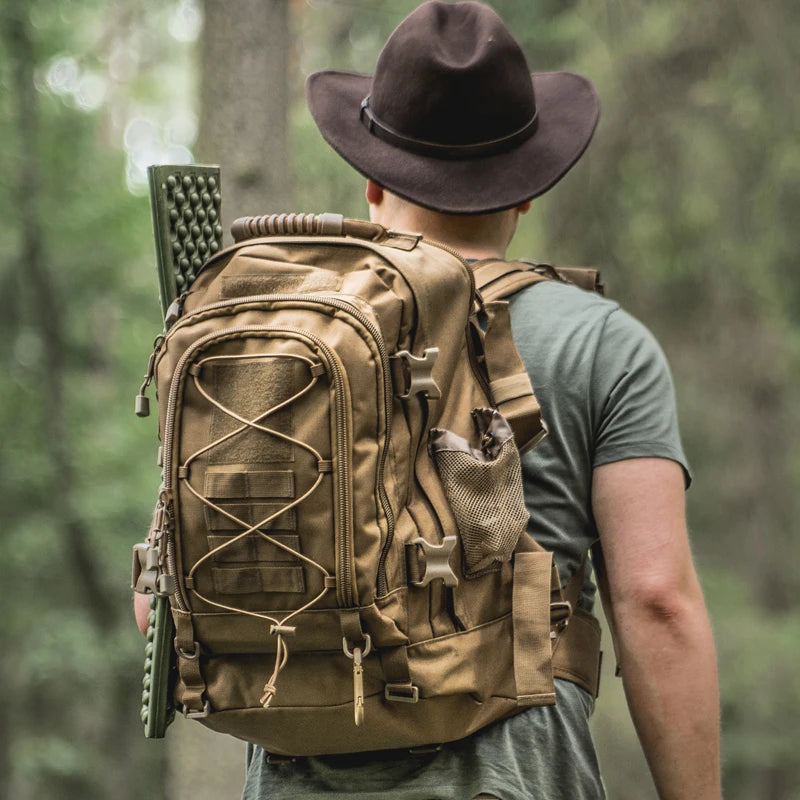 LQARMY Durable Tactical Backpack For Outdoor Hiking Travel