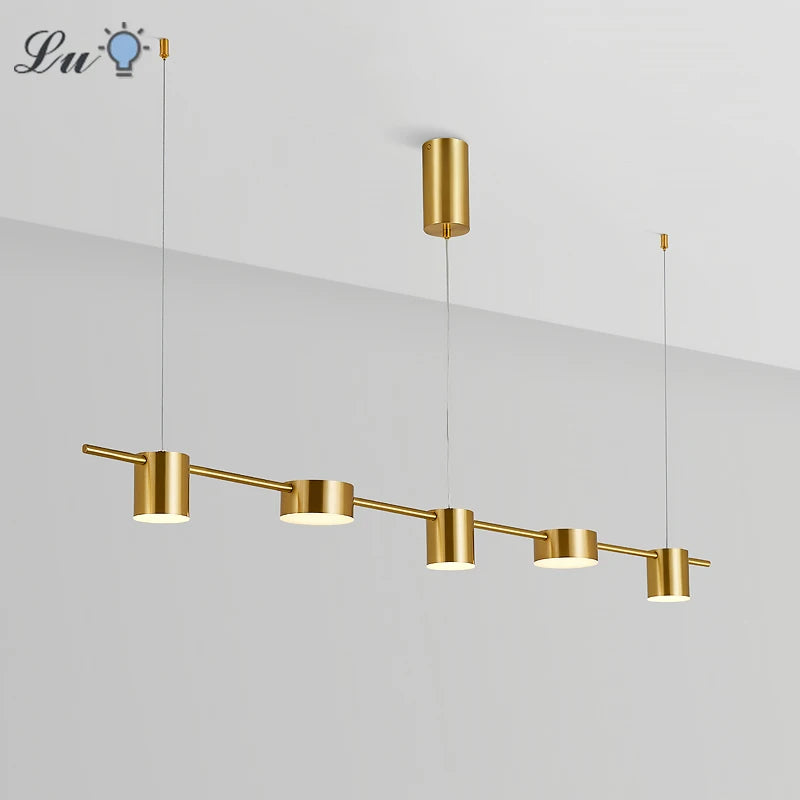 Ludengchaoshi Modern LED Living Room Chandelier Dimmable Ceiling Light