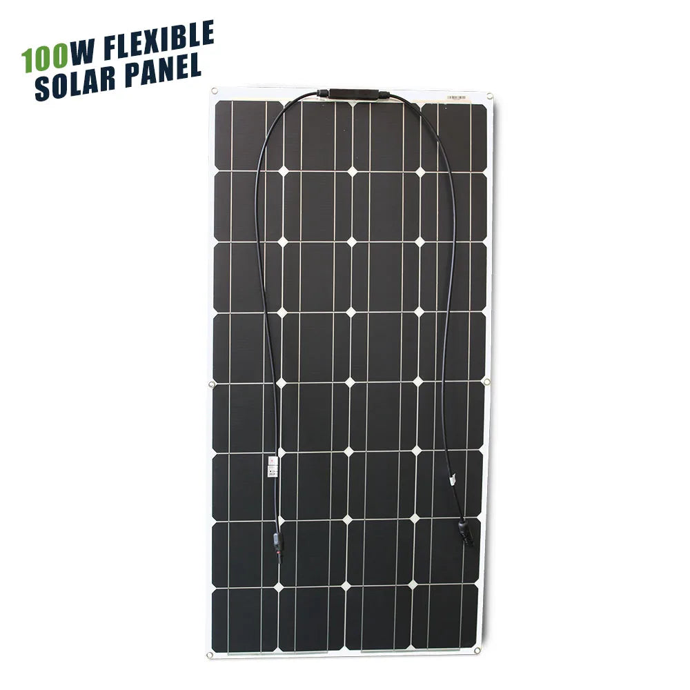 ASUNERGE Flexible 12V Monocrystalline Solar Panel For RV Boat