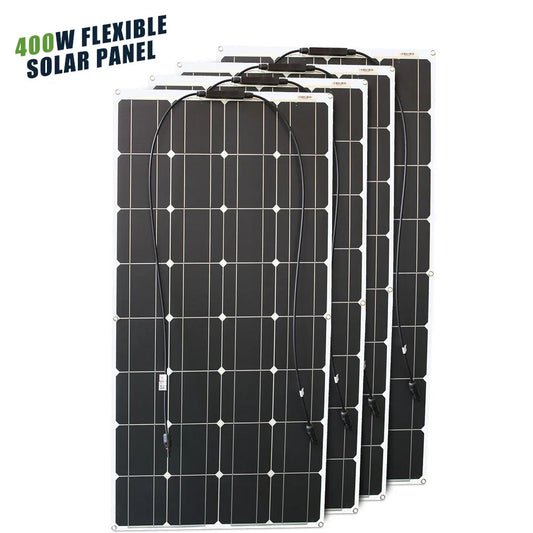 ASUNERGE Flexible 12V Monocrystalline Solar Panel For RV Boat