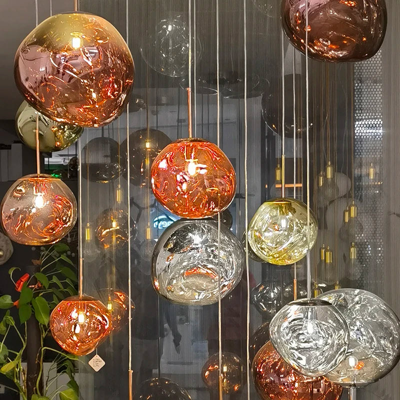 Nordic Loft Lava LED Pendant Lights Modern Design PVC Lighting Living Room Lamp Diningroom Bar Loft Restaurant Hanging Lights