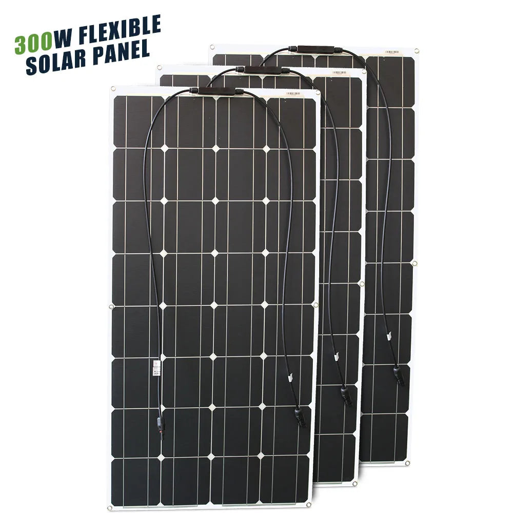 ASUNERGE Flexible 12V Monocrystalline Solar Panel For RV Boat