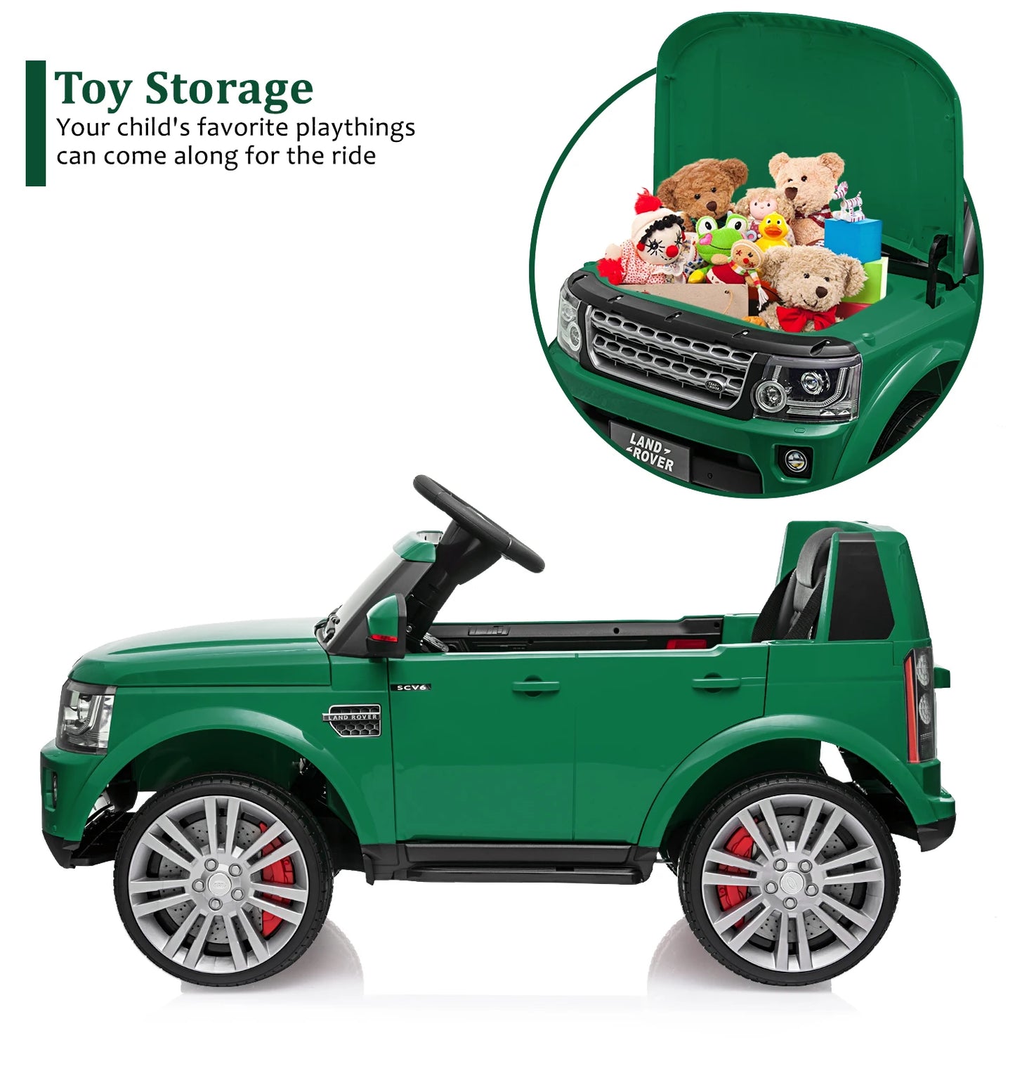 HiMISS 12V Dual Drive Kids Electric Car With Remote