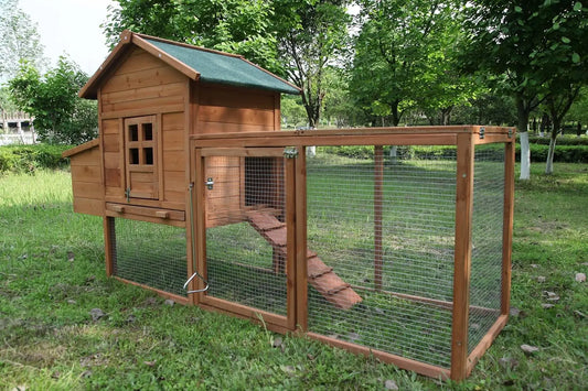 Outdoor Chicken Coop For 2-4 Chickens Wooden Hen House Hutch