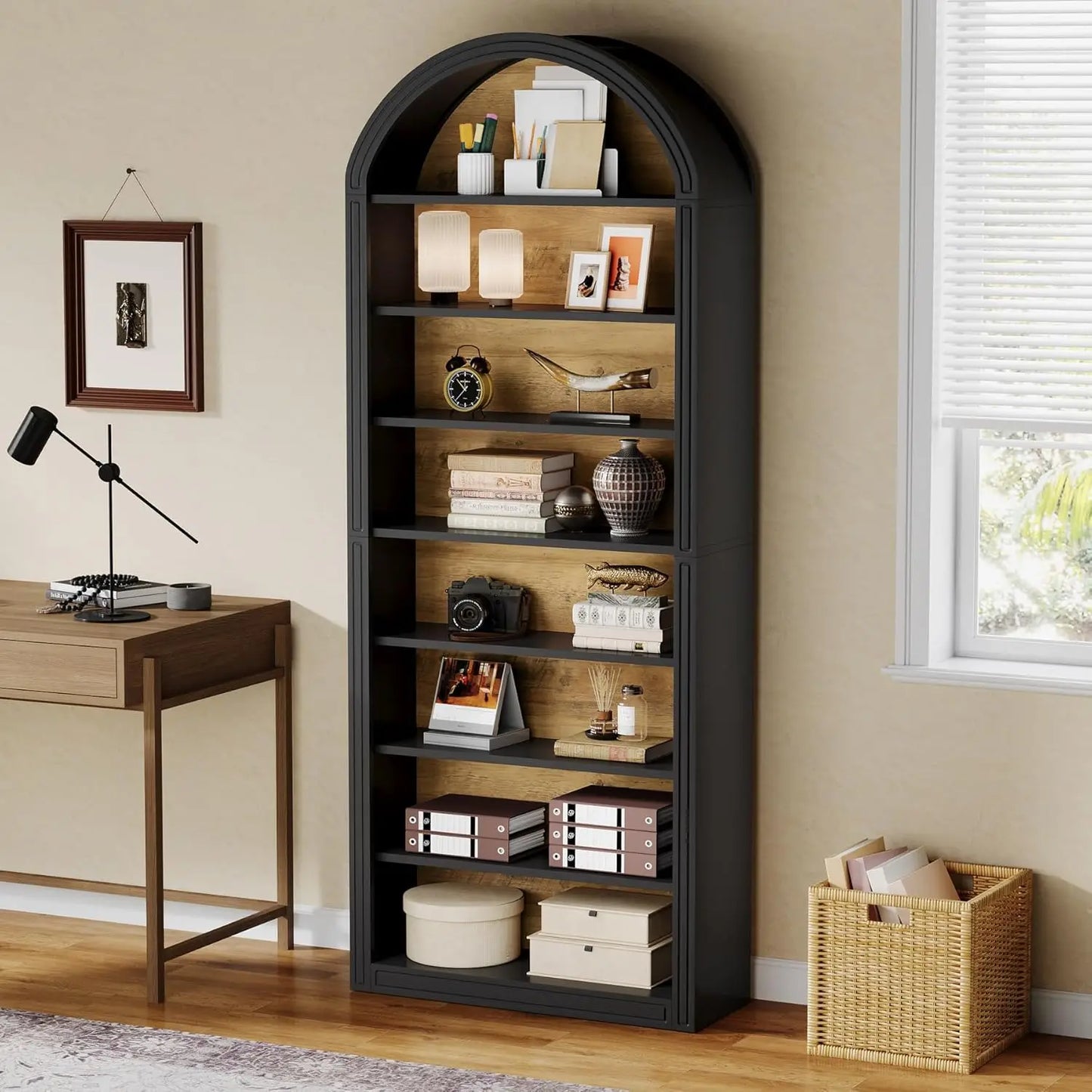 Little Tree Arched 8 Tier Bookcase With Storage Display Unit