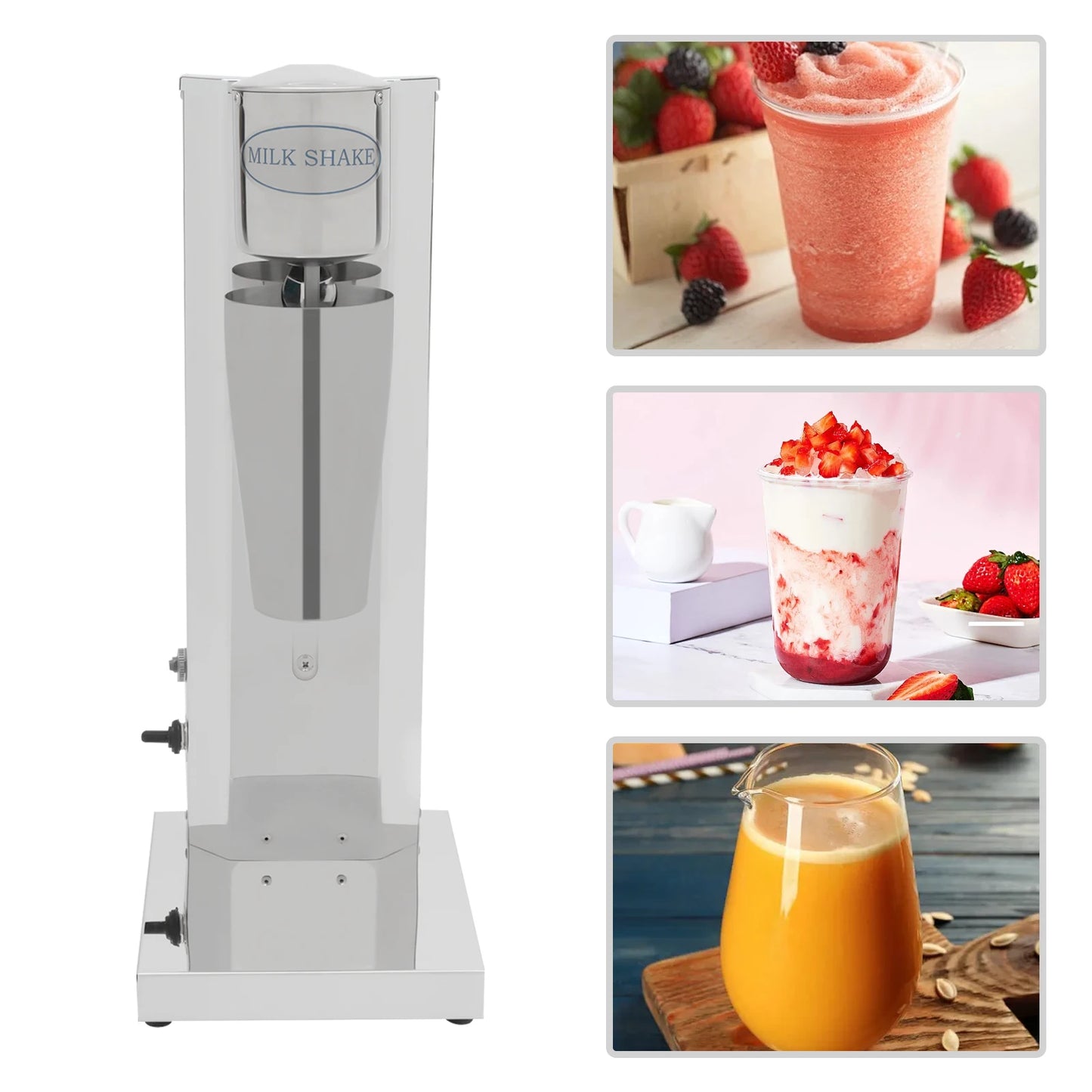 Bymaocar 180W Stainless Steel Milk Shake Machine 18000rpm