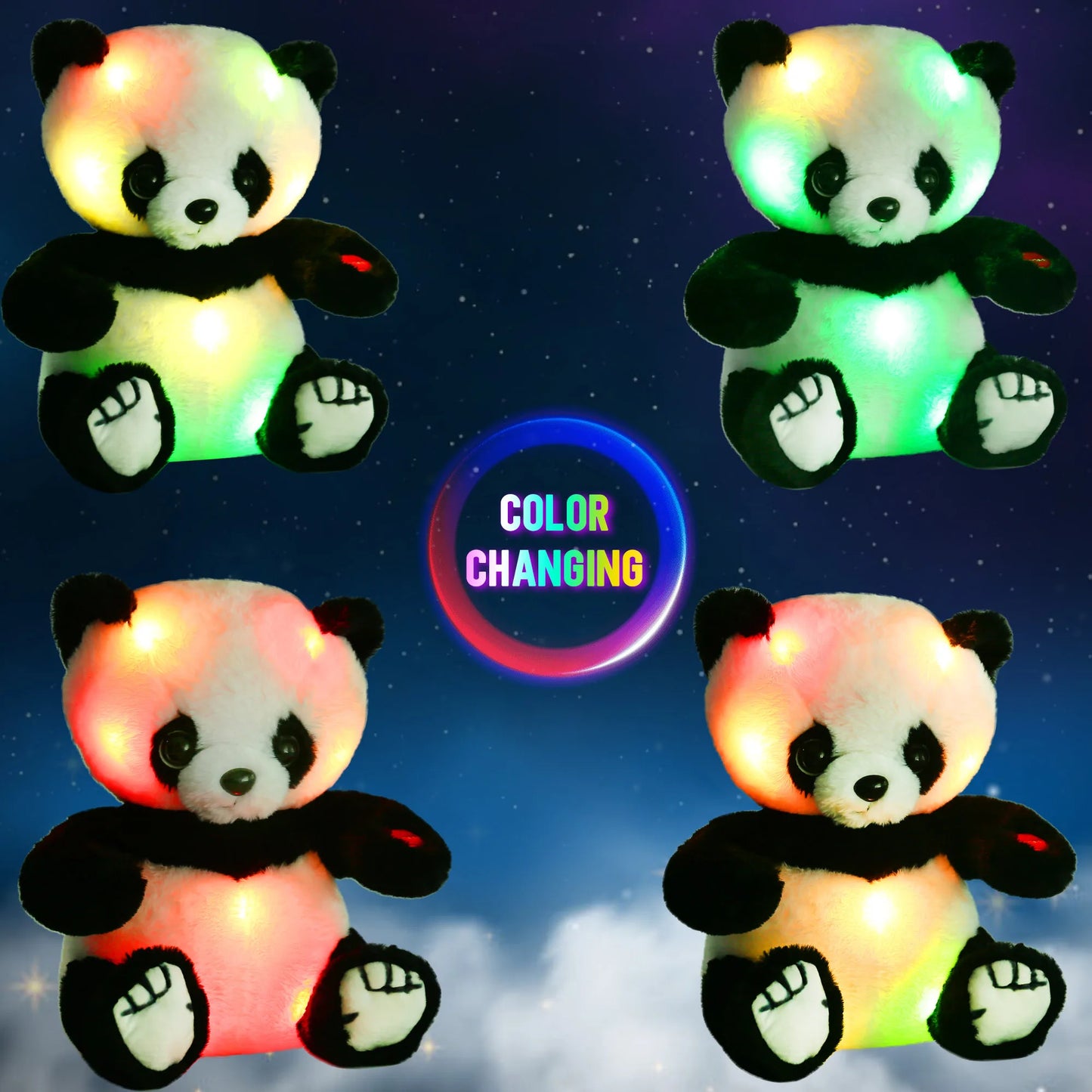 Light Up Panda Plush Toy With LED For Kids Delight