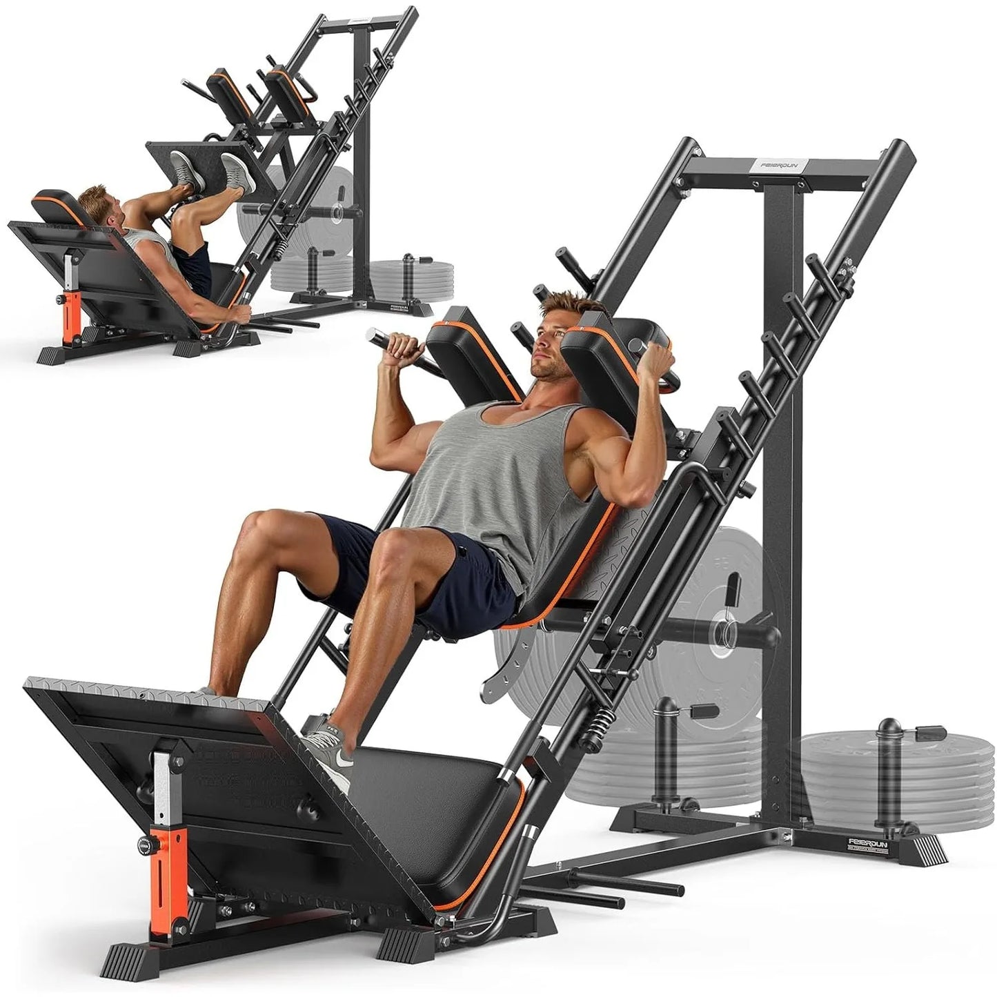 FED Fitness Feierdun 3in1 Leg Press Hack Squat Machine