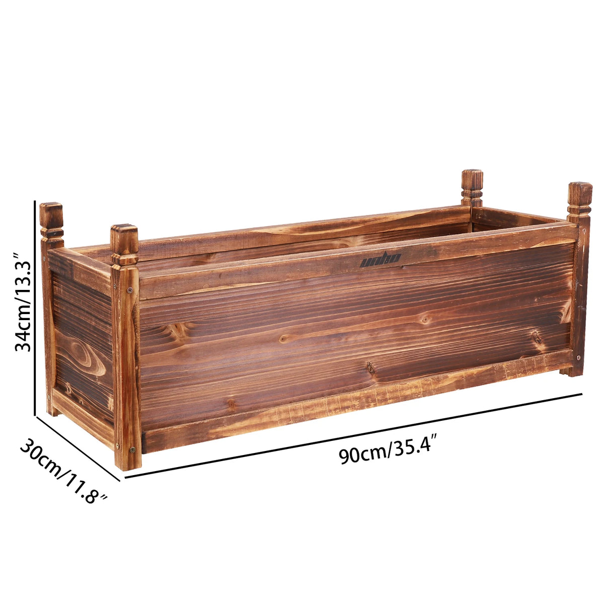 Wooden Raised Garden Bed Planter Box for Herbs and Vegetables