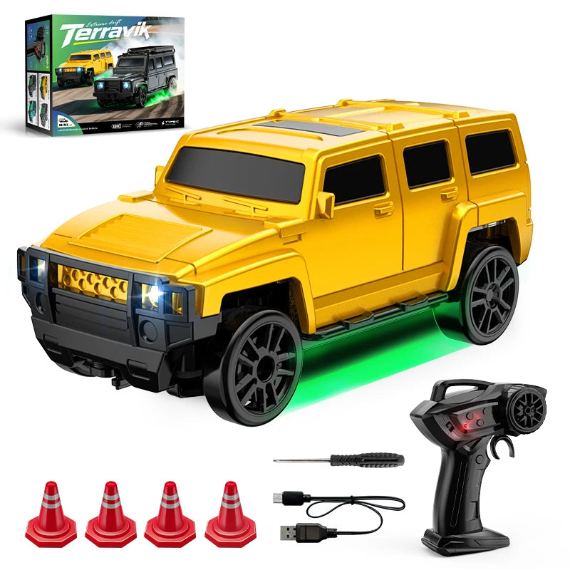 ANTSIR 1/64 2.4G Remote Control 4WD Drift Car Toy Racing