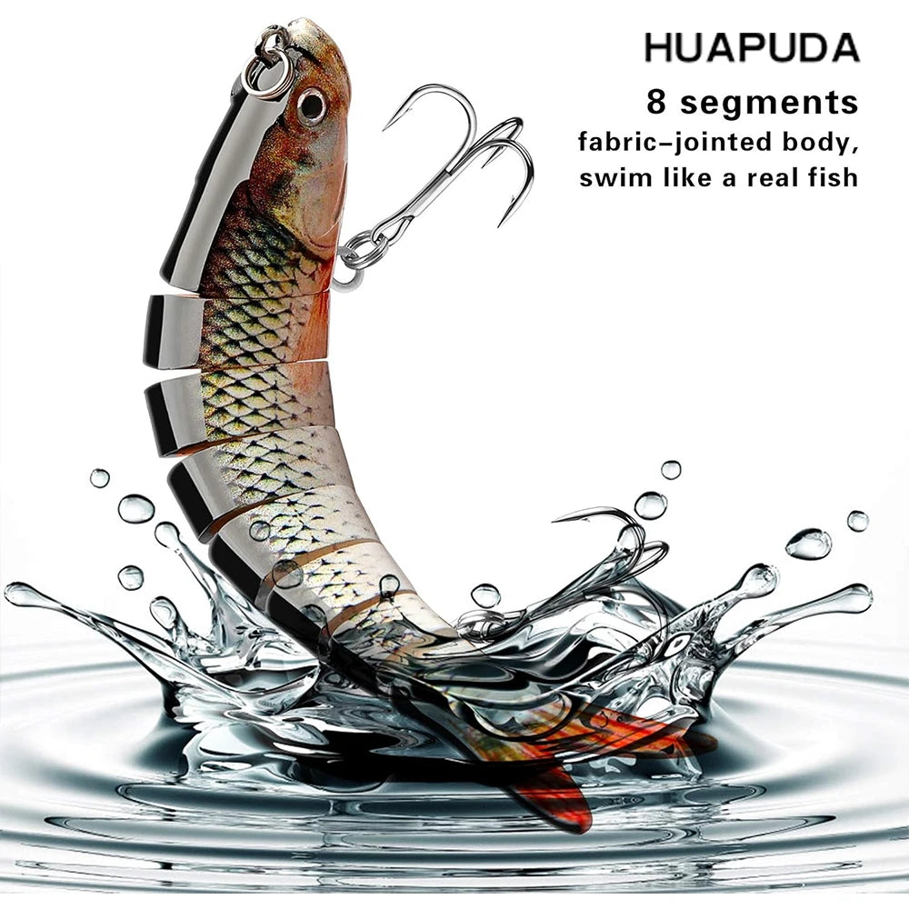 Fishing Lures 3 Pack Crank Baits for Slow Sinking Glide and Swim and Lifelike Bait for Saltwater and Freshwater Trout and Sea Ba