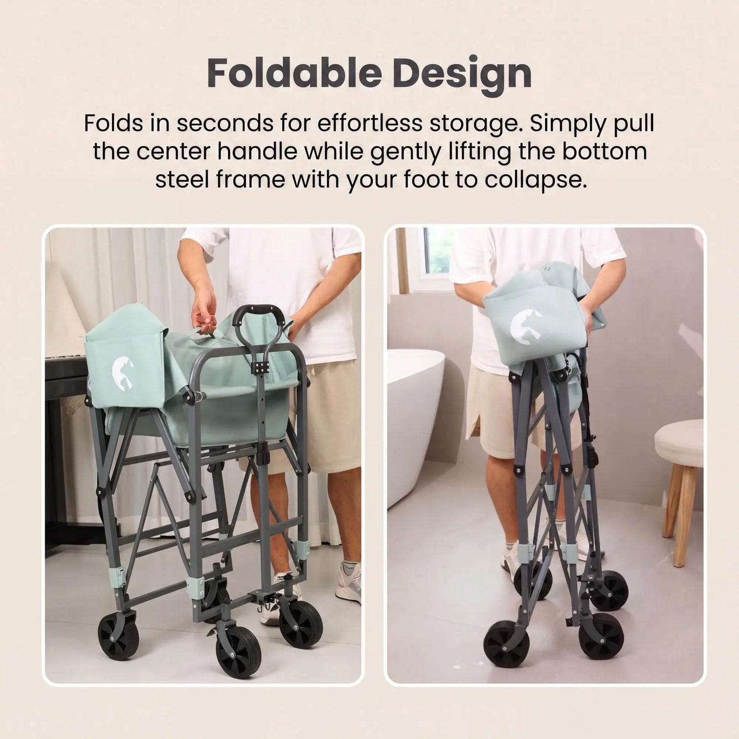 HiMISS Folding Dog Bath Tub Portable Pet Washing Station
