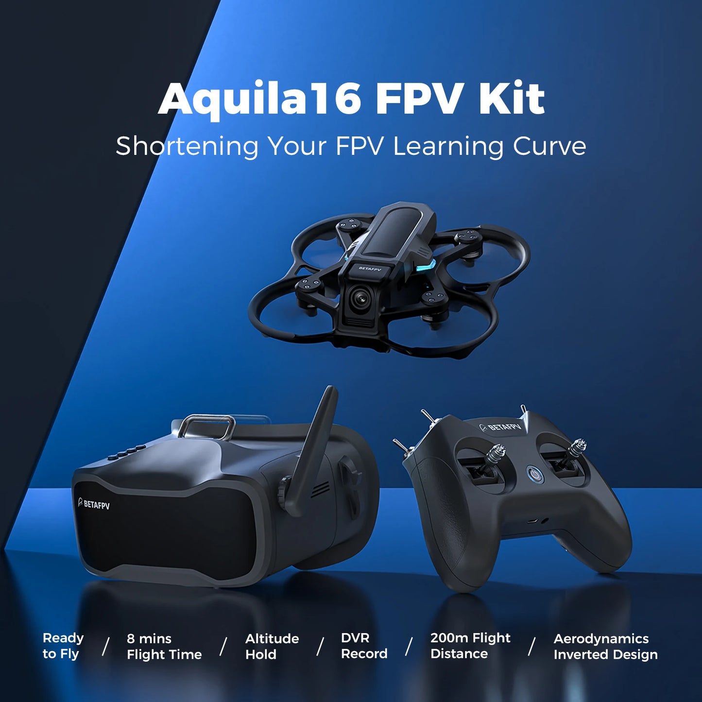 BETAFPV Aquila16 FPV Kit Brushless Racing Drone Indoor Outdoor