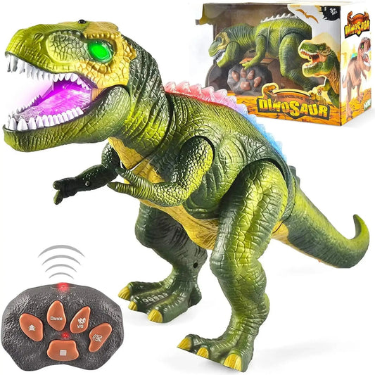 Joyfy Remote Control Walking Dinosaur Toy With Light And Sound