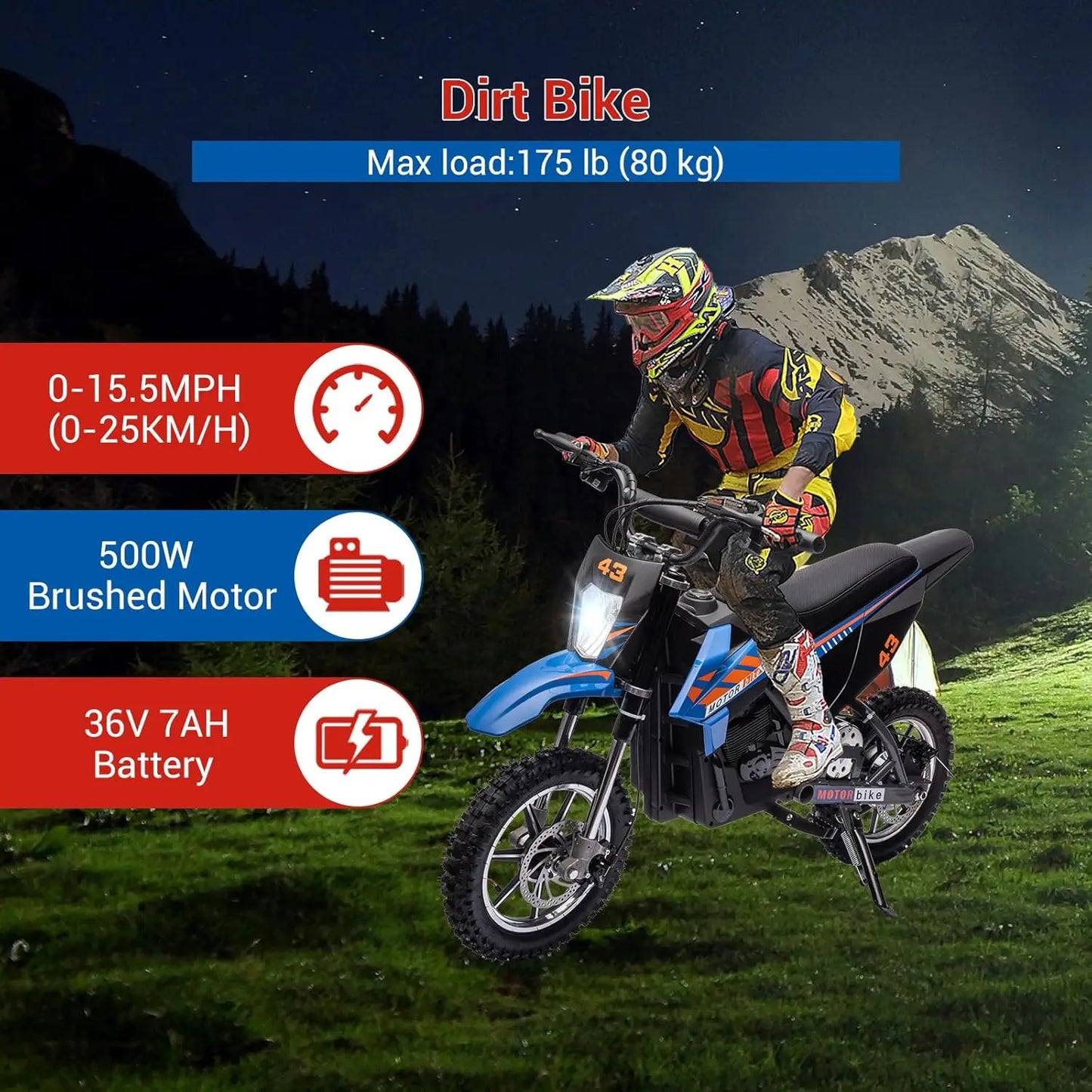 HiMISS 36V Electric Dirt Bike For Kids Ride On Toy