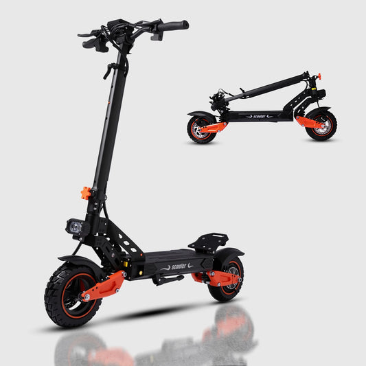 K11 1200W Electric Scooter 48V 21Ah Foldable Offroad For Commuting