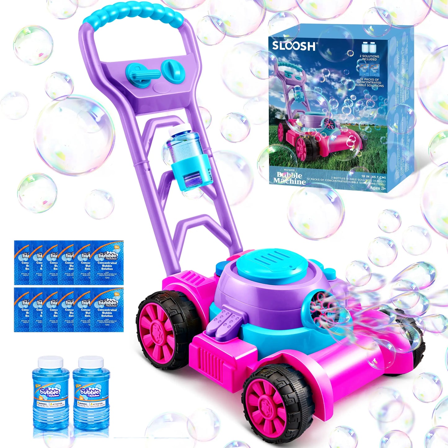 Joyfy Bubble Lawn Mower Bubble Machine For Kids